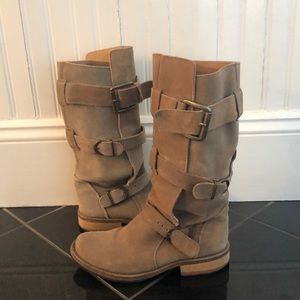 Steve Madden Suede Buckle Boot